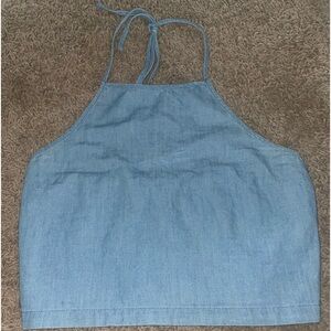 Hollister denim halter top size M in like new condition